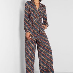 Floral Stripe ModCloth Everything and More Wide-Leg Jumpsuit